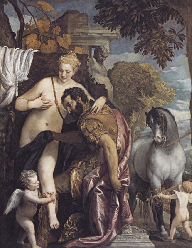 Paolo Veronese Mars and Venus United by Love Sweden oil painting art